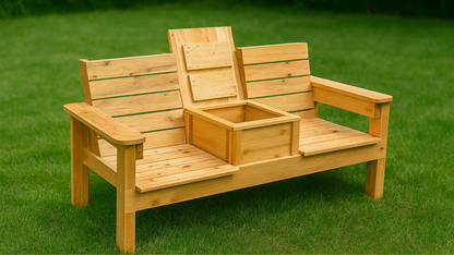 2 SEAT BENCH WITH MIDDLE STORAGE _ (Digital Download)