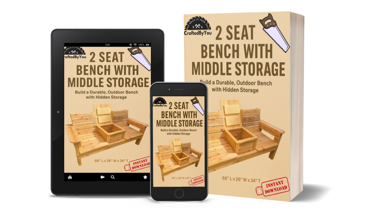 2 SEAT BENCH WITH MIDDLE STORAGE _ (Digital Download)