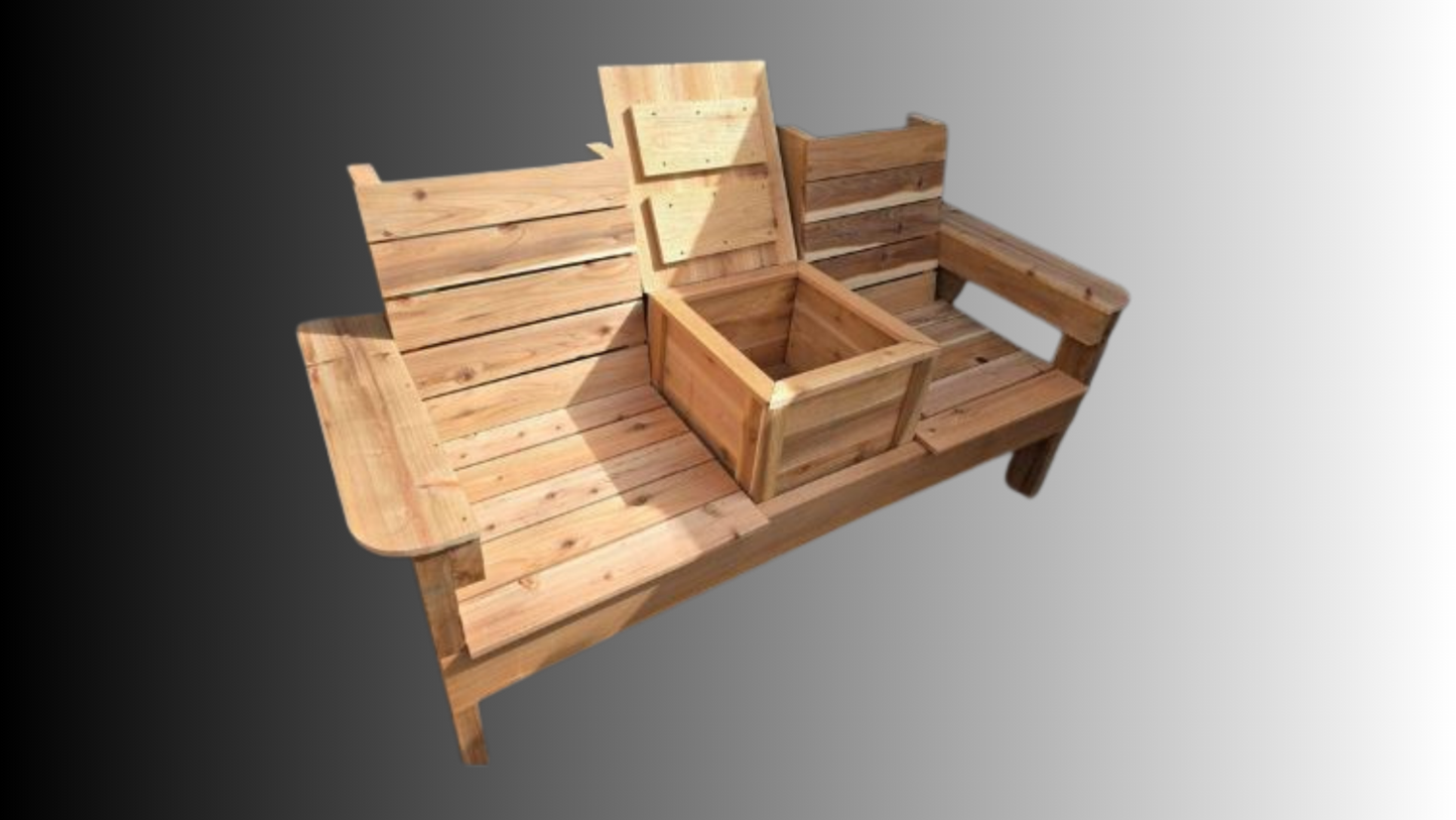2 SEAT BENCH WITH MIDDLE STORAGE _ (Digital Download)
