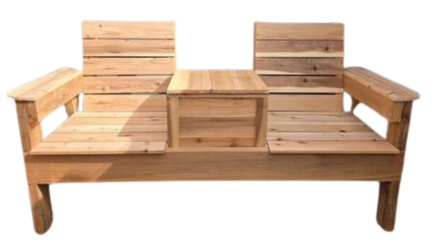2 SEAT BENCH WITH MIDDLE STORAGE _ (Digital Download)
