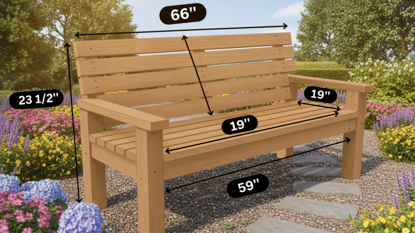 2×4 Wooden Bench _ (Digital Download)
